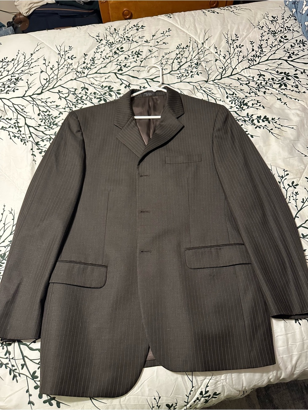 Jones New York Brown Pinstripe Sport Coat